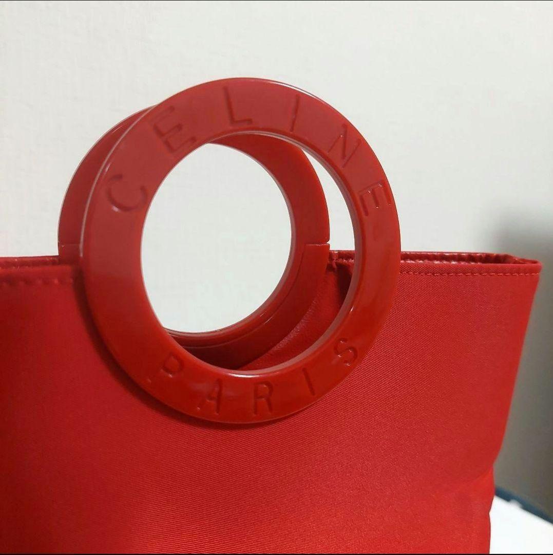 未使用】CELINE セリーヌ トートバッグ サークルロゴ 赤 - メルカリ 未使用】CELINE セリーヌ トートバッグ サークルロゴ 赤 - メルカリ