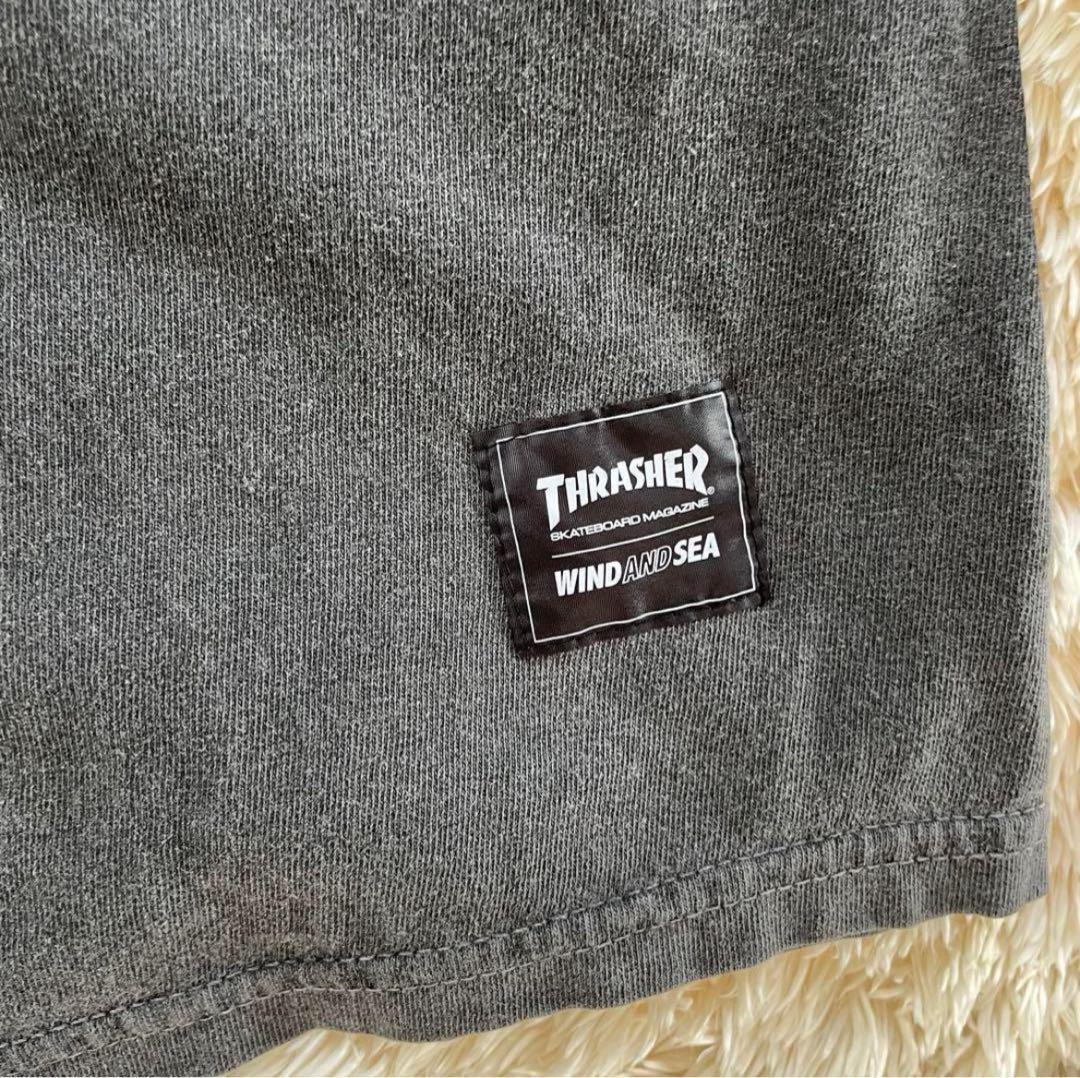 THRASHER × WIND AND SEA フレイム 長袖Tシャツ XL