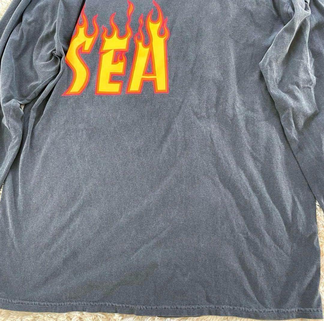 THRASHER × WIND AND SEA フレイム 長袖Tシャツ XL