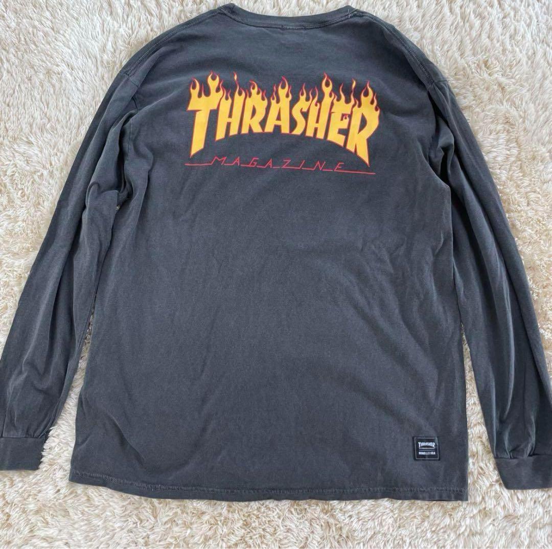 ブランド購入サイト THRASHER × WIND AND SEA フレイム 長袖Tシャツ XL トップス