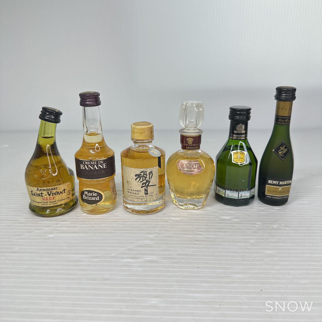 【安心発送】 響、ウイスキー、ブランデー ミニボトル6本セット - メルカリ ウイスキー