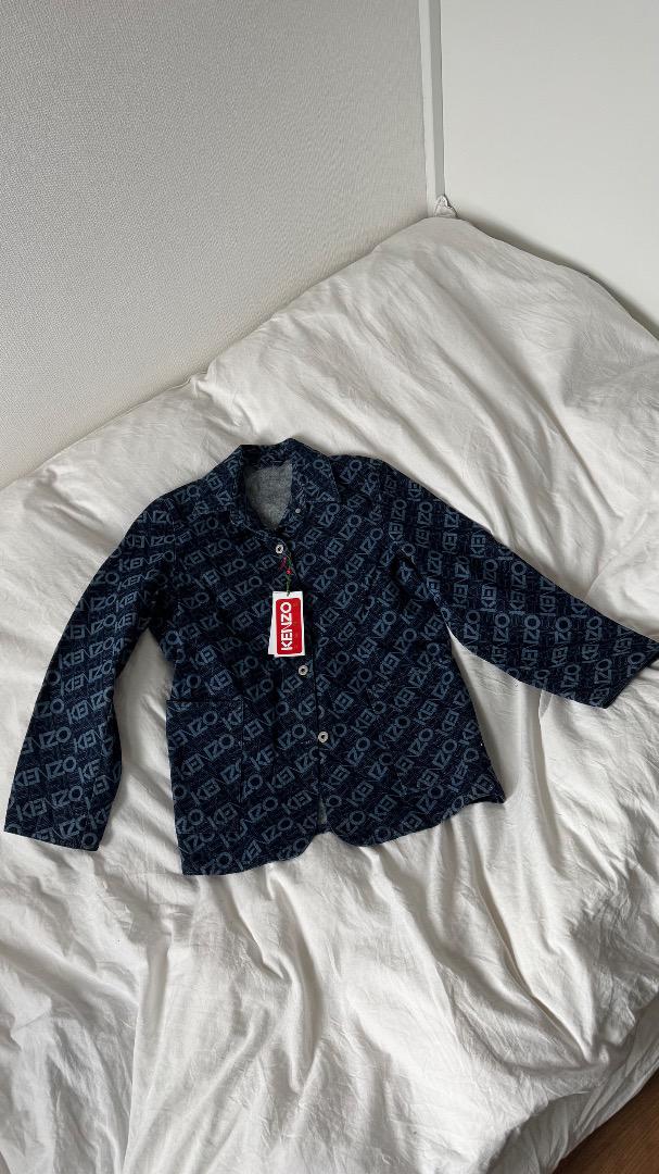 KENZO LADIES/MEN BIG SIZE ネイビー デニムジャケット - メルカリ