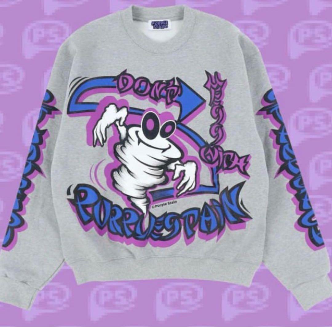 only u着用　purple stainスウェット　nubian