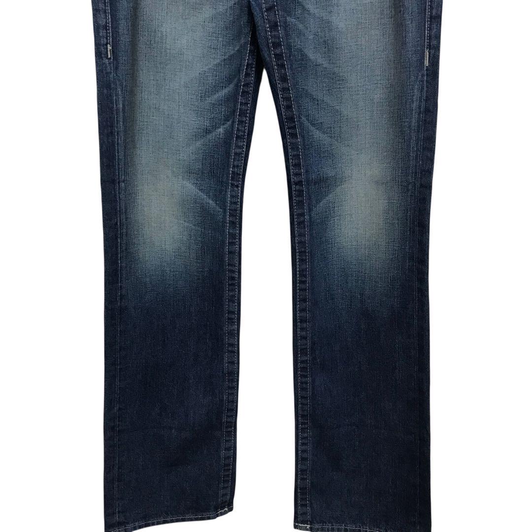 美品　TRUE RELIGION BOBBY ストレートジーンズ　USA製 ロゴ