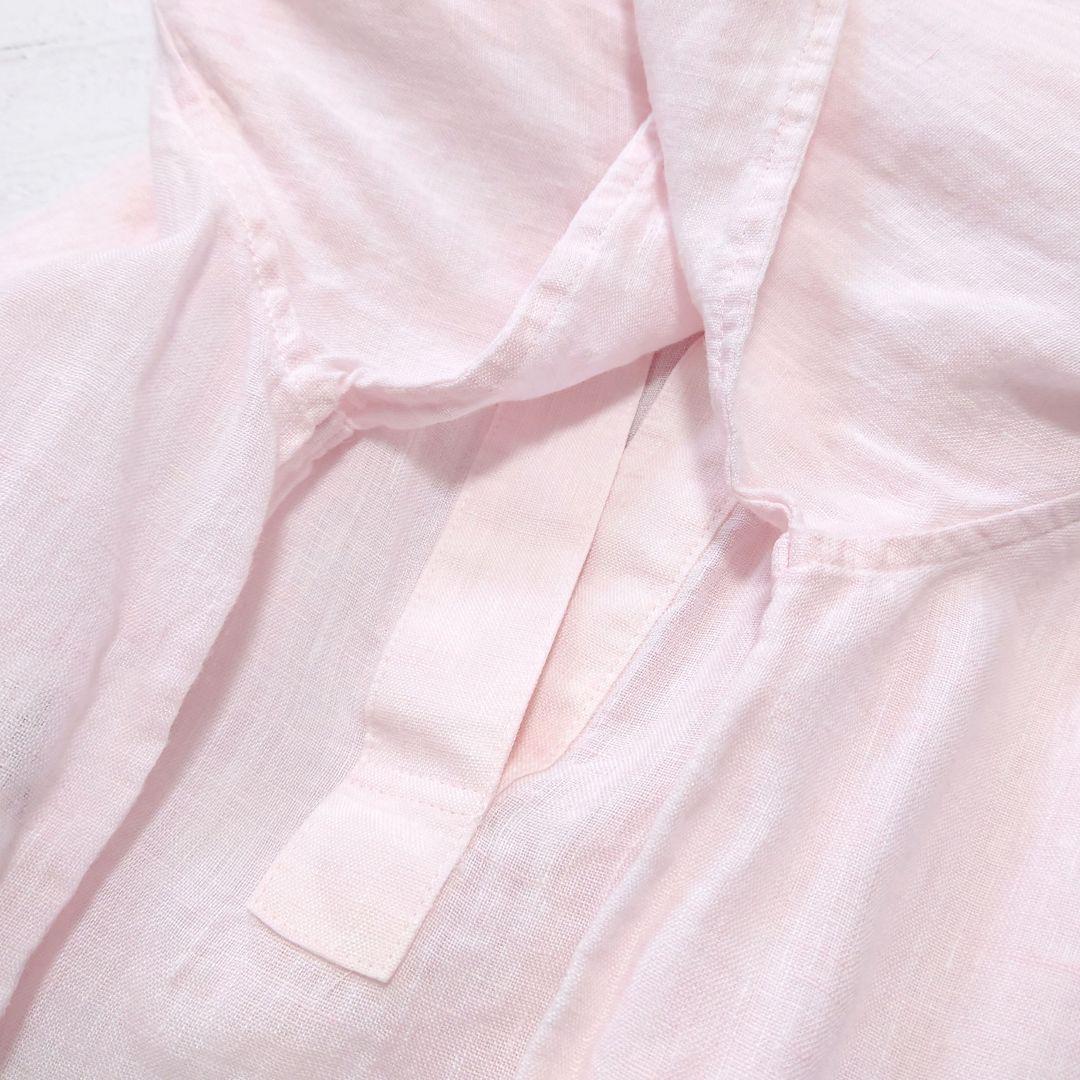 23区 LIBECO LAGAE リベコラガエ リネン スキッパー シャツ L