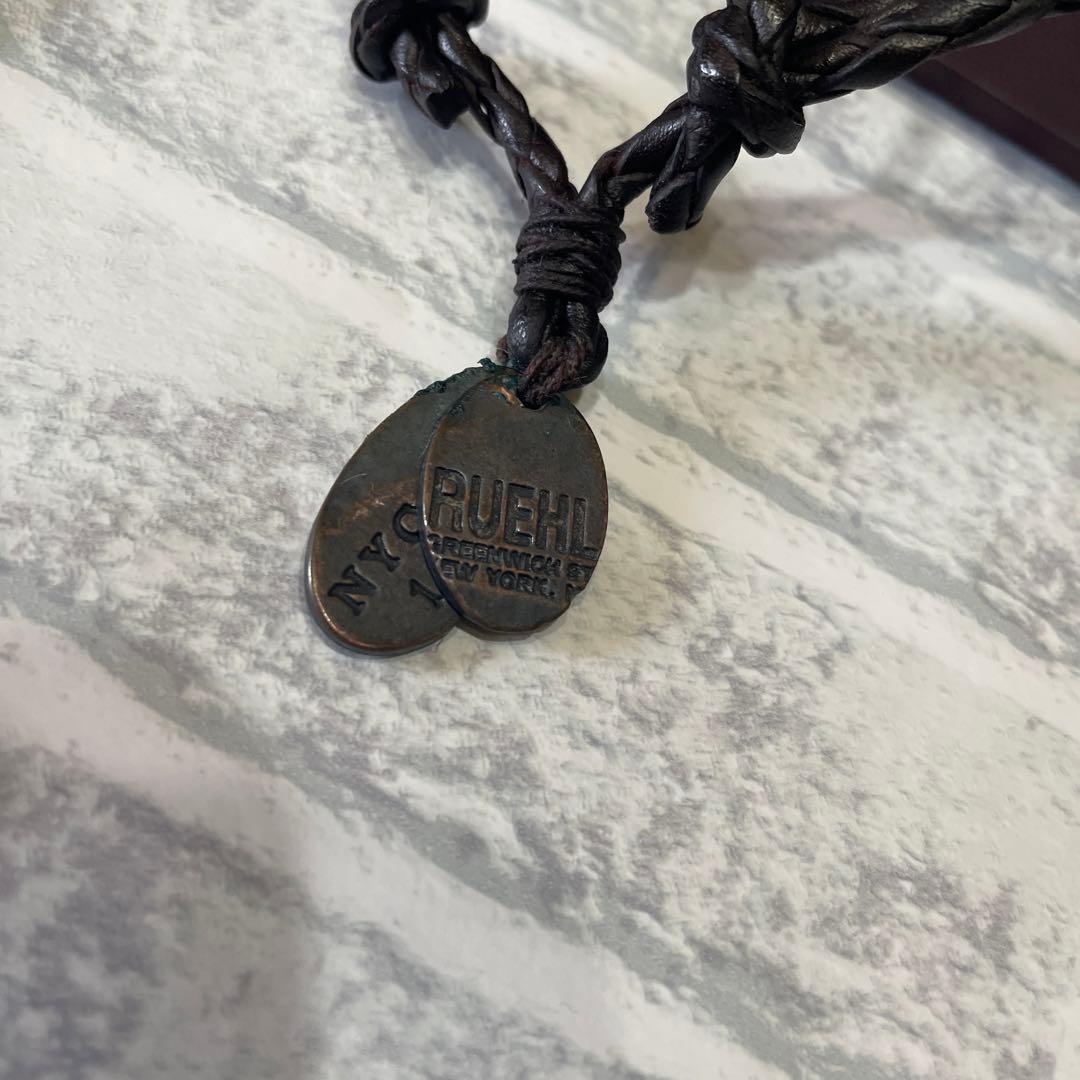 驚きの値段RUEHL NO.925 編み込みレザー2連ネックレス ネックレス