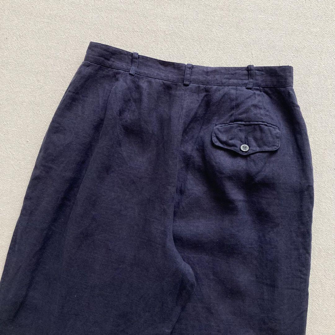 USA製　Liz Claiborne  linen slacks  TALON