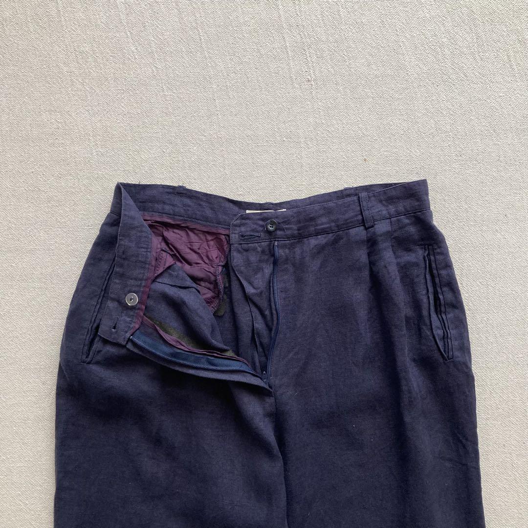 USA製　Liz Claiborne  linen slacks  TALON