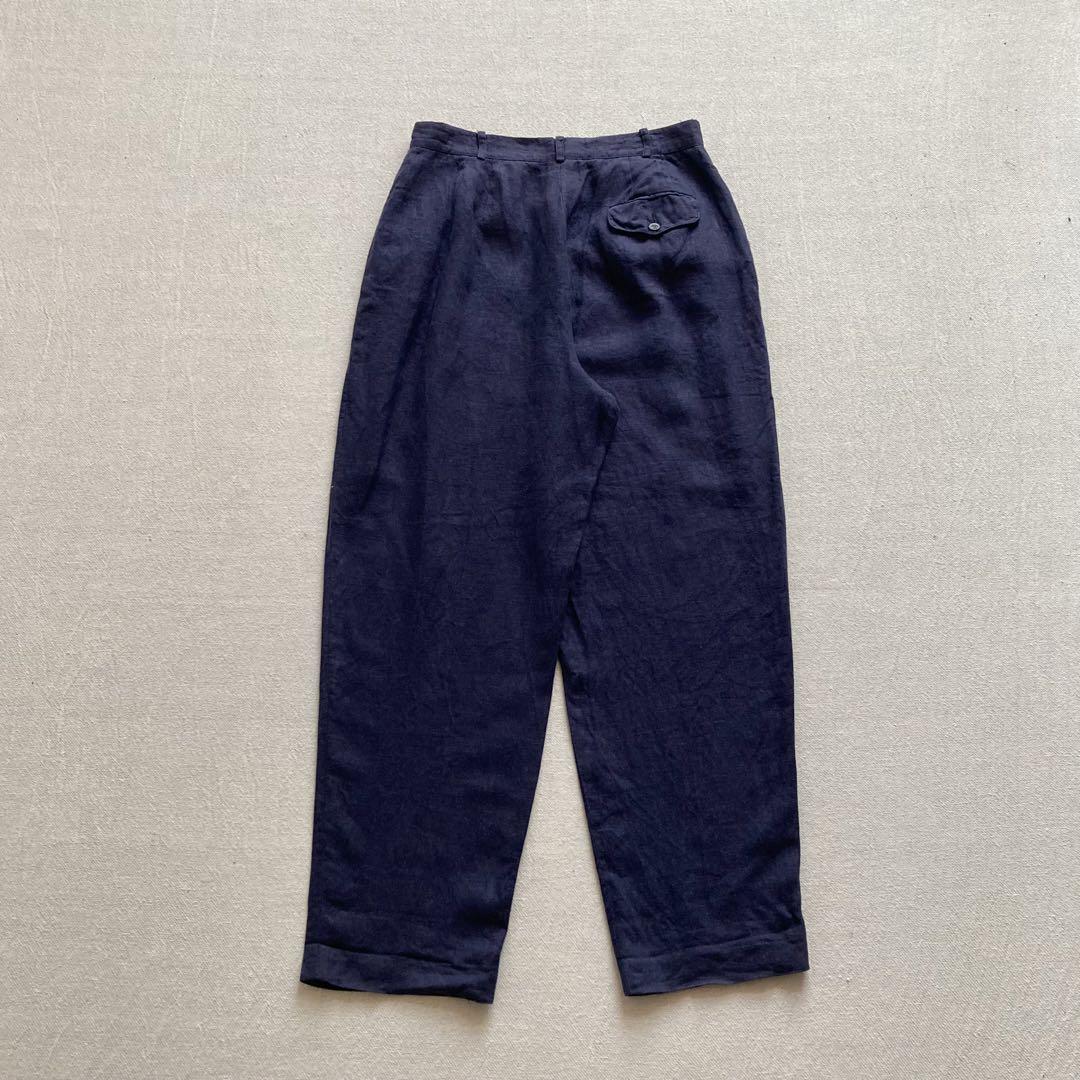 USA製　Liz Claiborne  linen slacks  TALON
