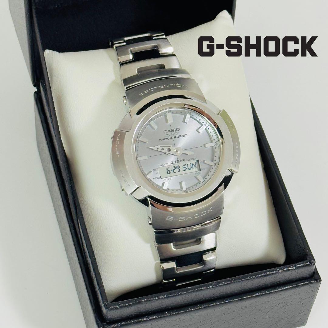 カシオ CASIO G-SHOCK AWM−500D-1A8JF フルメタル