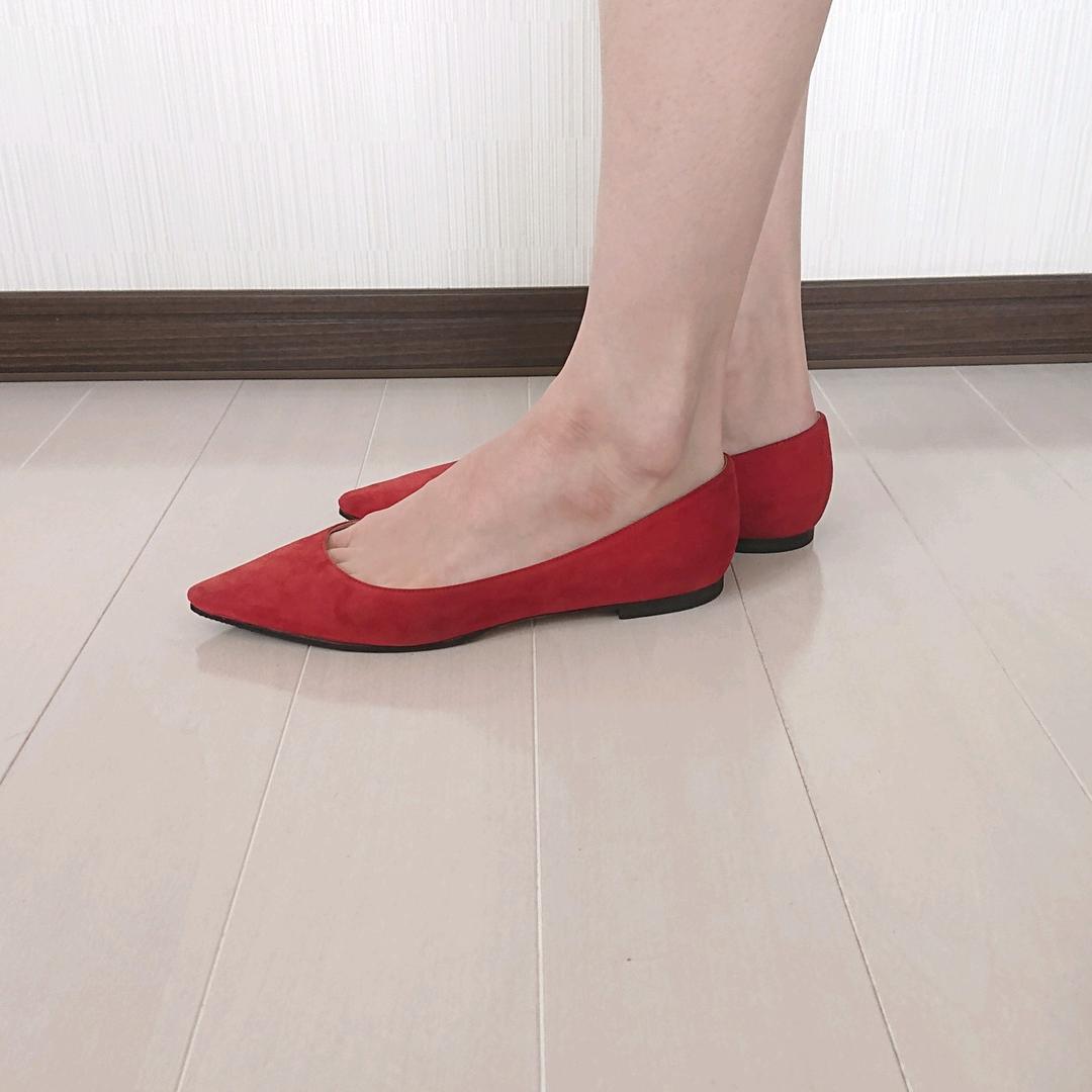 JIMMY CHOO【ジミーチュウ】フラットシューズ ローヒールパンプス23cm
