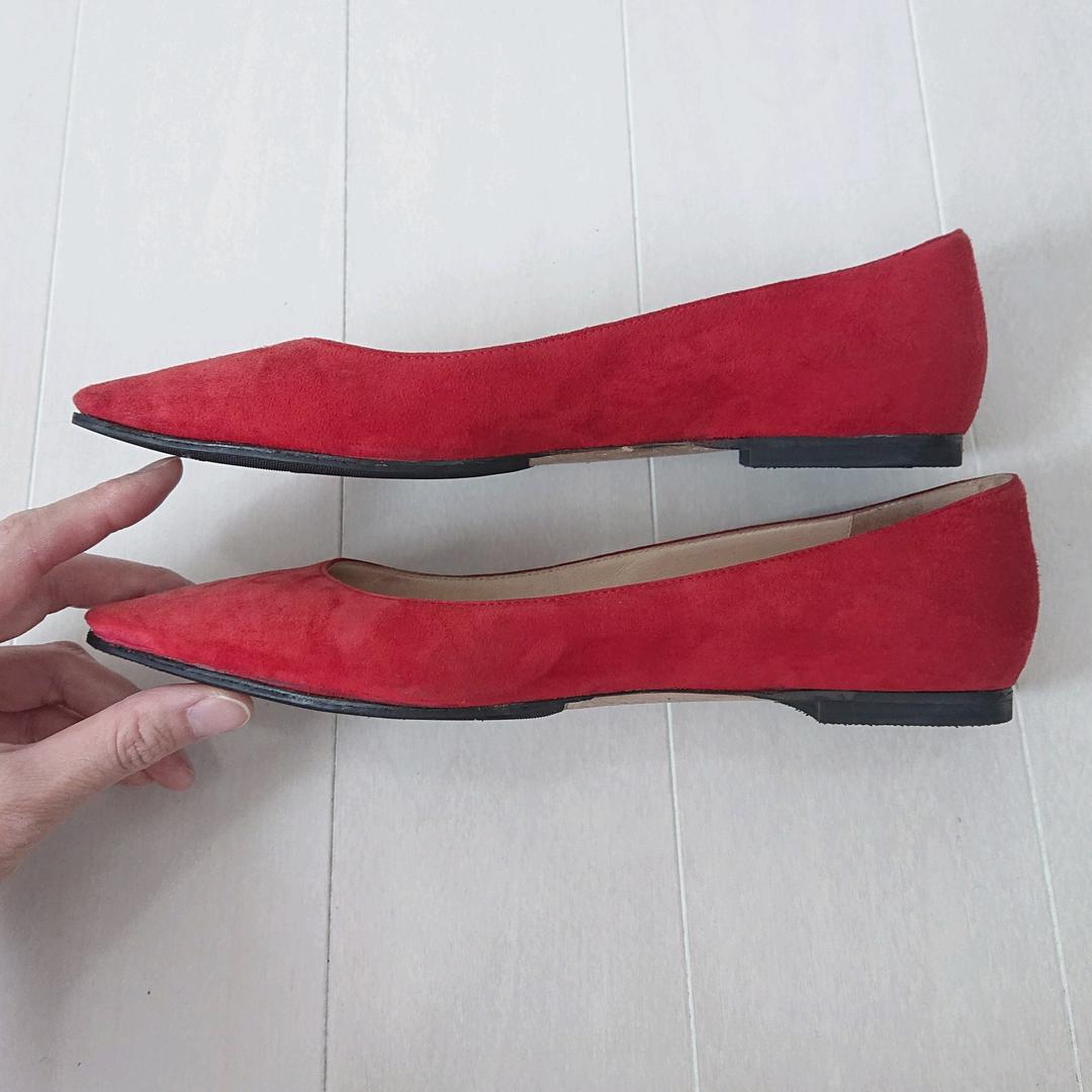 JIMMY CHOO【ジミーチュウ】フラットシューズ ローヒールパンプス23cm