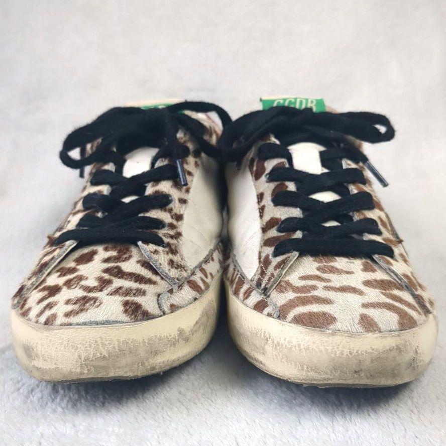 GOLDEN GOOSE ゴールデングース スニーカー レザー レオパード 39