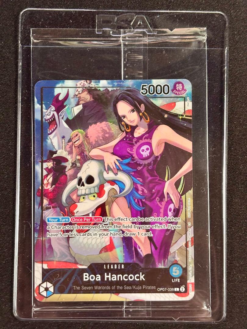 ONE PIECE - Boa Hancock 2025 PSA プロモ（ボア・ハンコック) 英語版 2025 One Piece Boa Hancock Black Cracked Ice Variant 18/100
