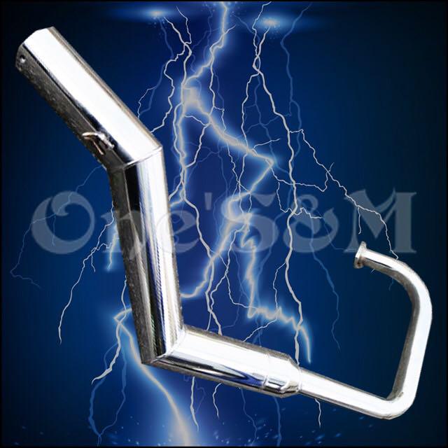 【イレンサー】 エイプ50 ワンズ管 鉄製 エキパイ マフラー ショート管 W2-3IR-B YVx41-m31882753257 については