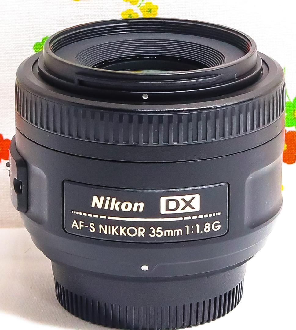 美品 Nikon NIKKOR 35mm f1.8☆単焦点レンズ☆レンズフード付