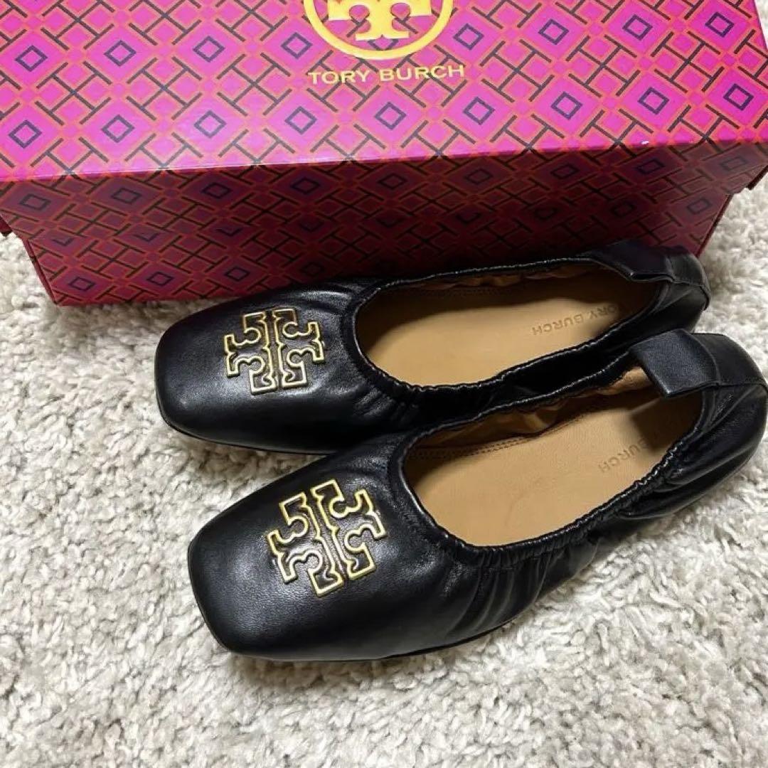 TORY BURCH バレーシューズ ブラック サイズ9 TORY BURCH バレーシューズ ブラック サイズ9