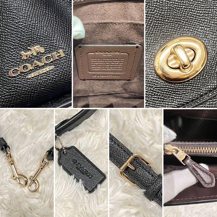 好評お得 極美品♡コーチ ターンロック レザー 黒 Ksr0a-m31883448115 ショルダーバッグ 2way ティリー 高評価定番