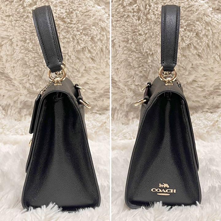 好評お得 極美品♡コーチ ターンロック レザー 黒 Ksr0a-m31883448115 ショルダーバッグ 2way ティリー 高評価定番