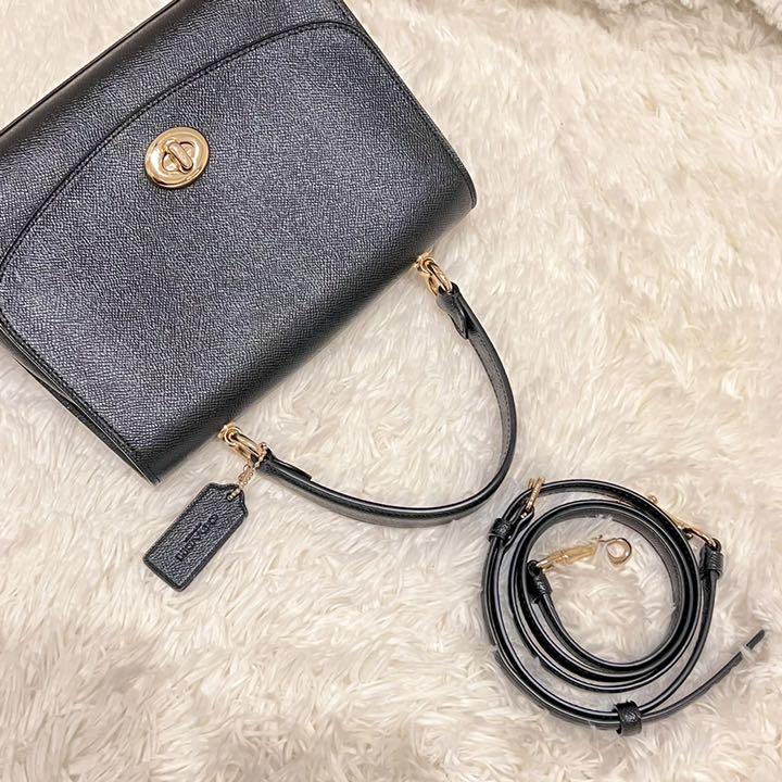 好評お得 極美品♡コーチ ターンロック レザー 黒 Ksr0a-m31883448115 ショルダーバッグ 2way ティリー 高評価定番