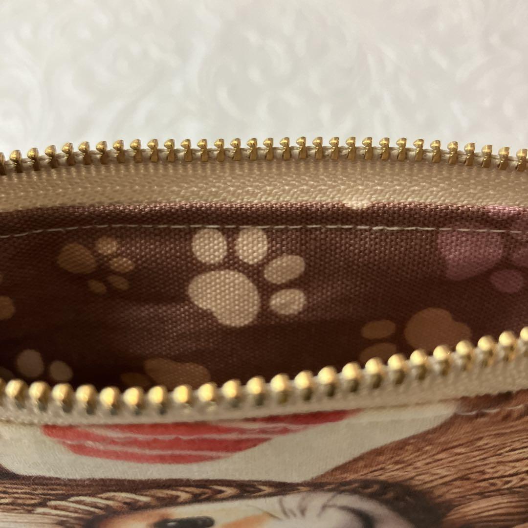 ハンドメイドꕤ フラットポーチꕤ両面パネルꕤ犬 - メルカリ