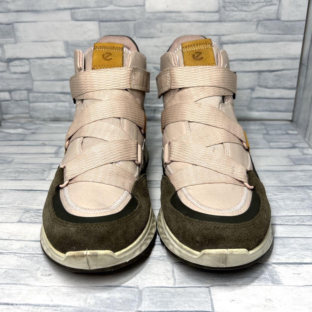 ECCO エコー アンクルカットスニーカー ST.1 ピンク 38/24cm