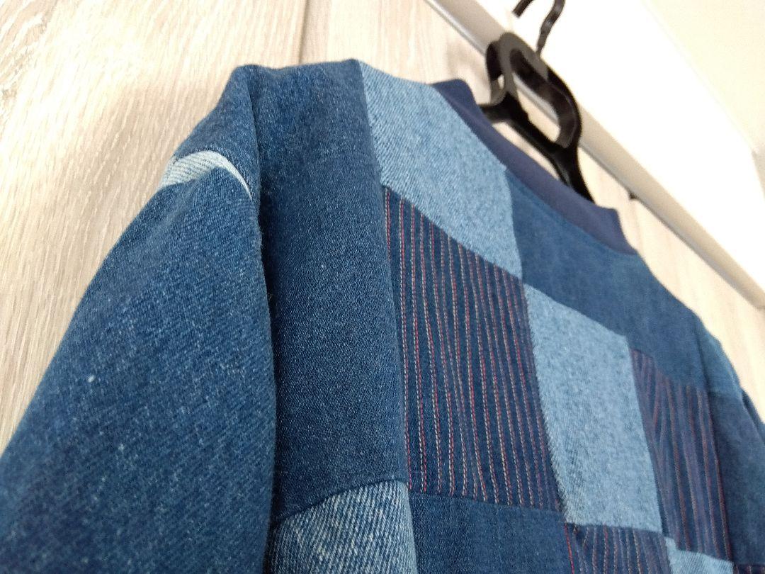 used リメイク デニム ブルゾン パッチワーク 古着 - メルカリ