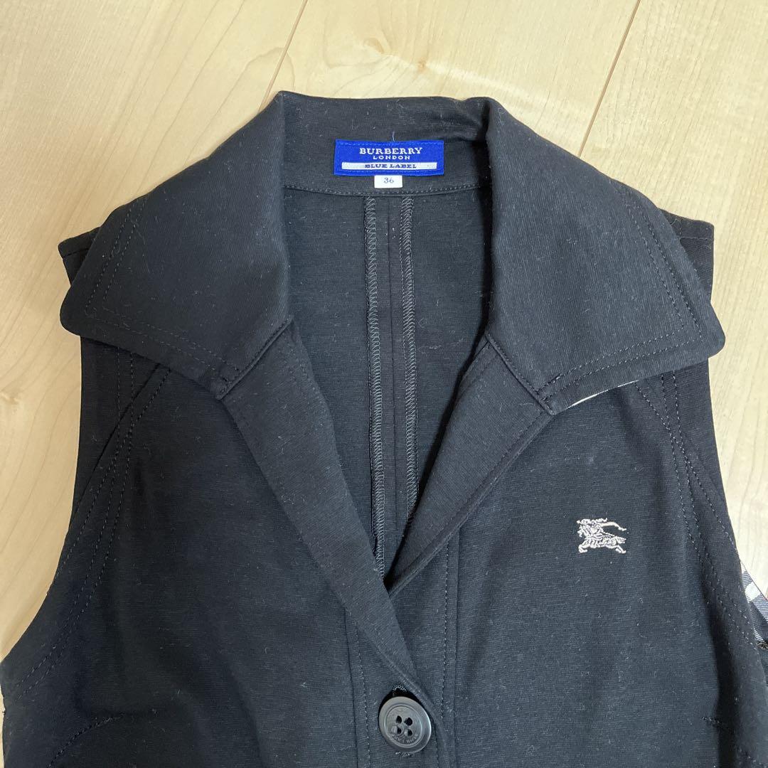BURBERRY ノースリーブミニワンピース 黒