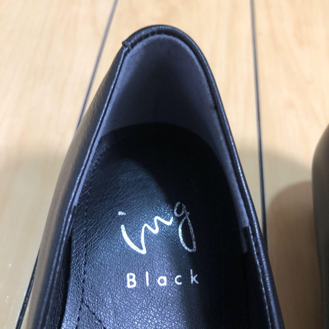 【値引きしました】Ing 黒 フラットシューズ 低ヒール