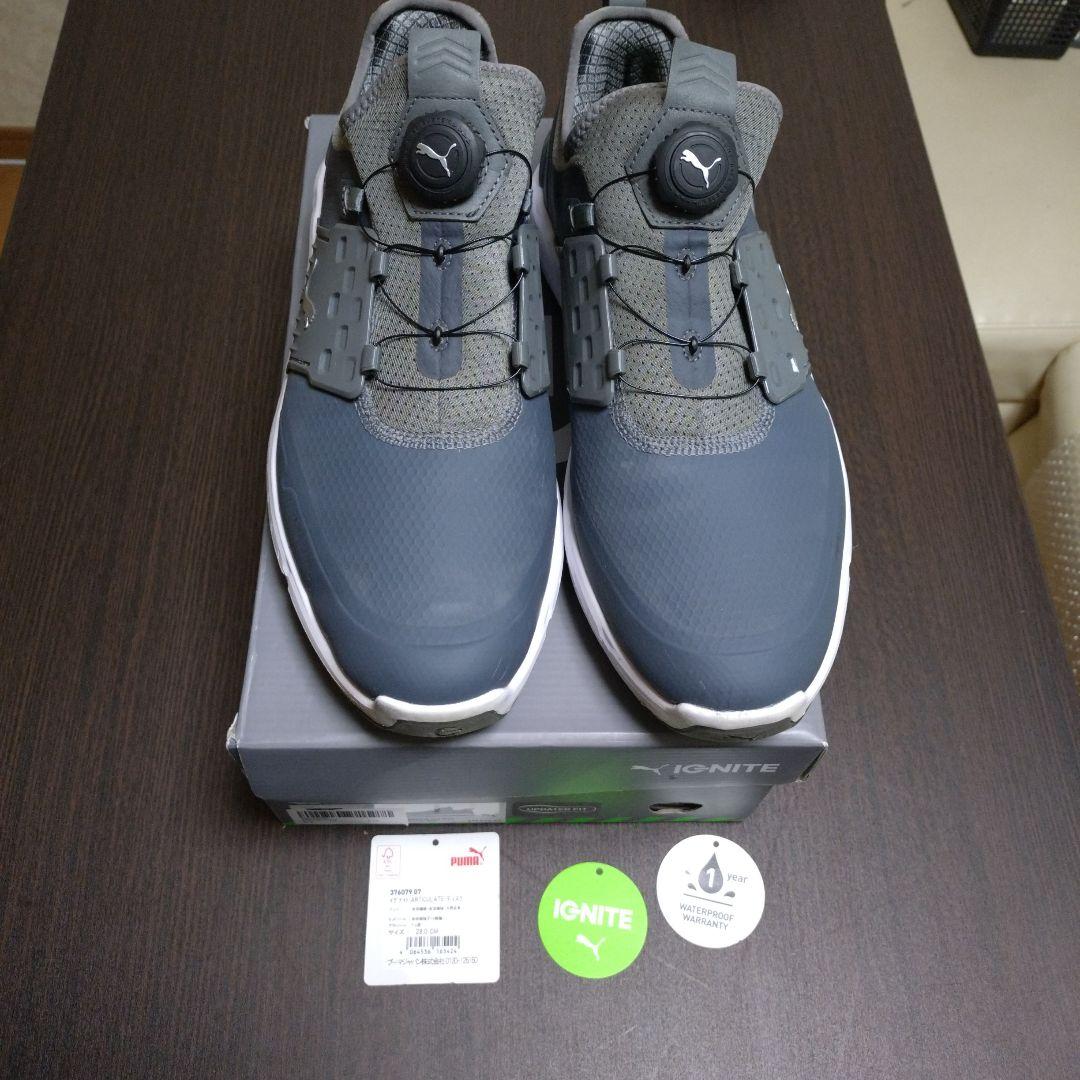 貴重なサイズPuma IGNITE ゴルフシューズ グレー