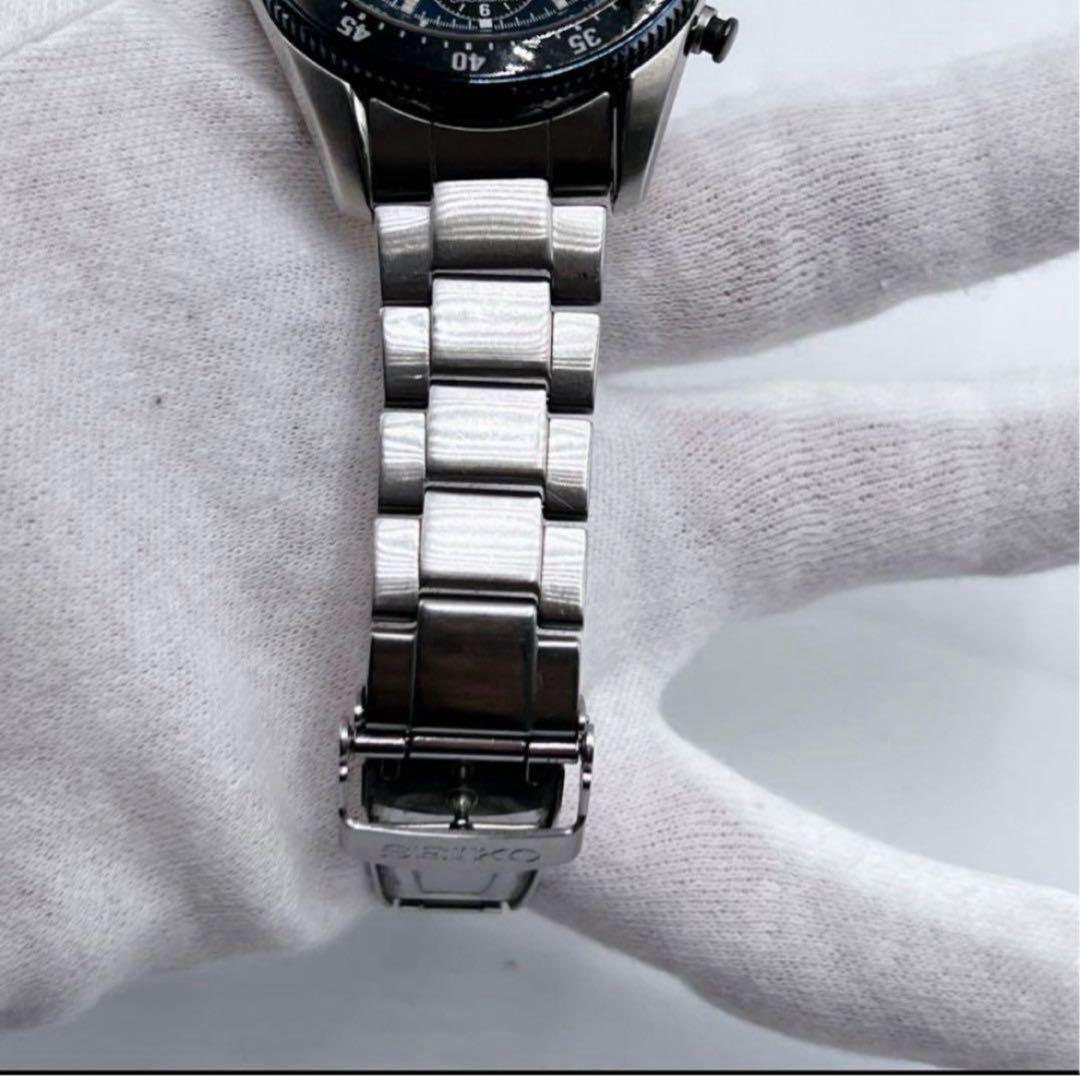 稼働品☆ セイコー　ソーラーCHRONOGRAPH 腕時計 V172-0AD0