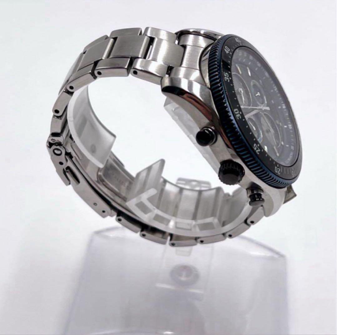 稼働品☆ セイコー　ソーラーCHRONOGRAPH 腕時計 V172-0AD0