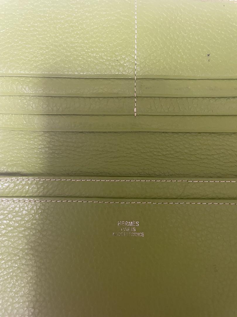HERMES ライトグリーン 長財布