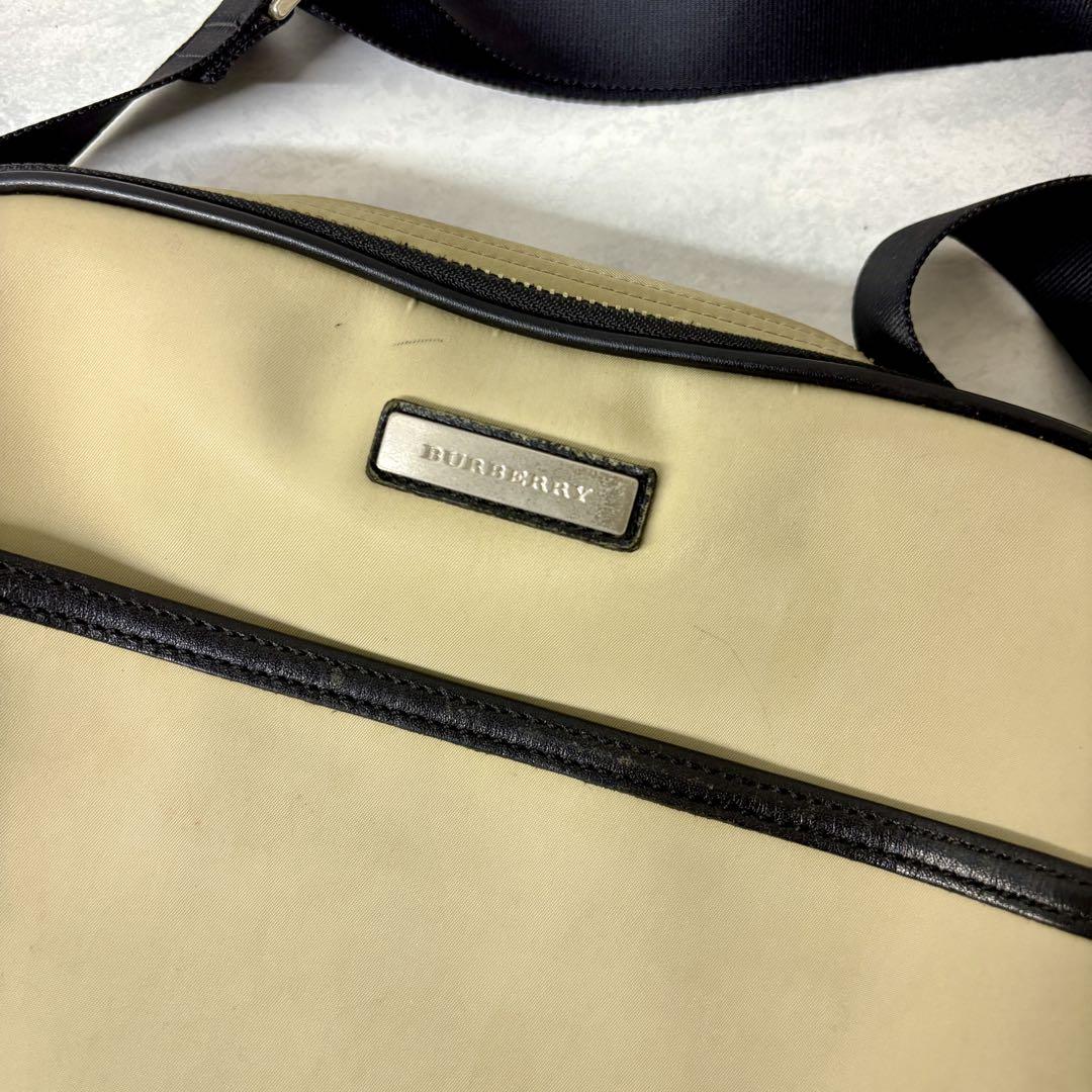 BURBERRY バーバリー ショルダーバッグ ナイロン ロゴプレート ベージュ BURBERRY バーバリー ナイロン ノバチェック ショルダーバッグ