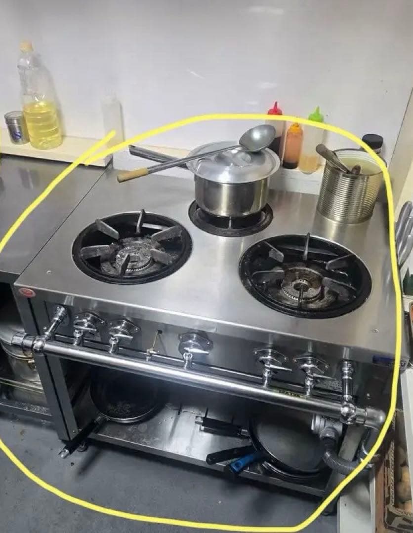 ⚠️「超美品」調理台　ガス台　ガステーブル　ナン焼き　2点セット