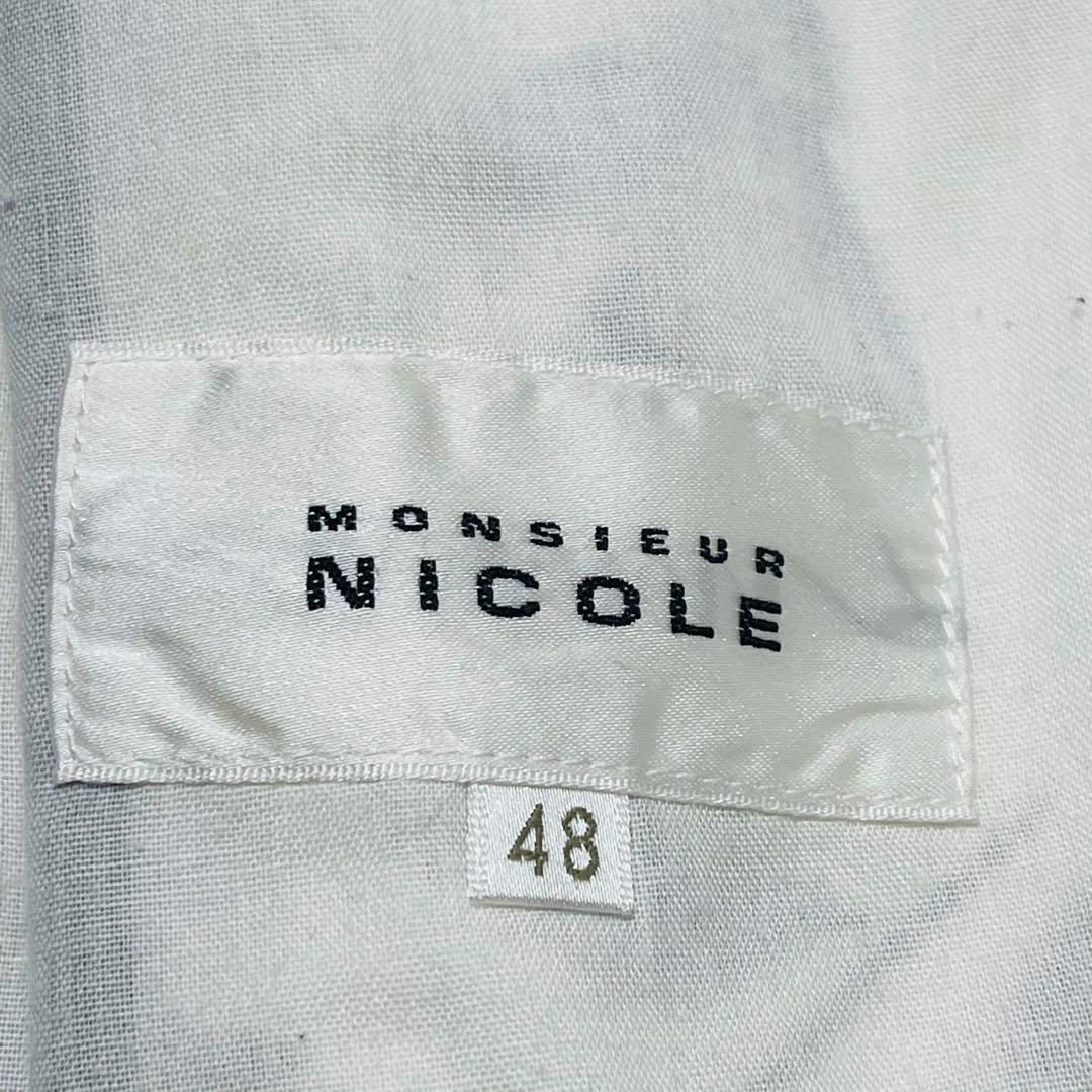 MONSIEUR NICOLE ストレッチ 総柄 花柄 テーラードジャケット L