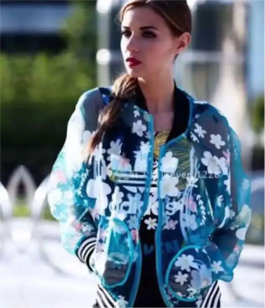 激レア adidas originals 花柄 シースルー ライトブルー 【64%OFF!】 激レア adidas originals 花柄 シースルー ライトブルー 【64%OFF!】