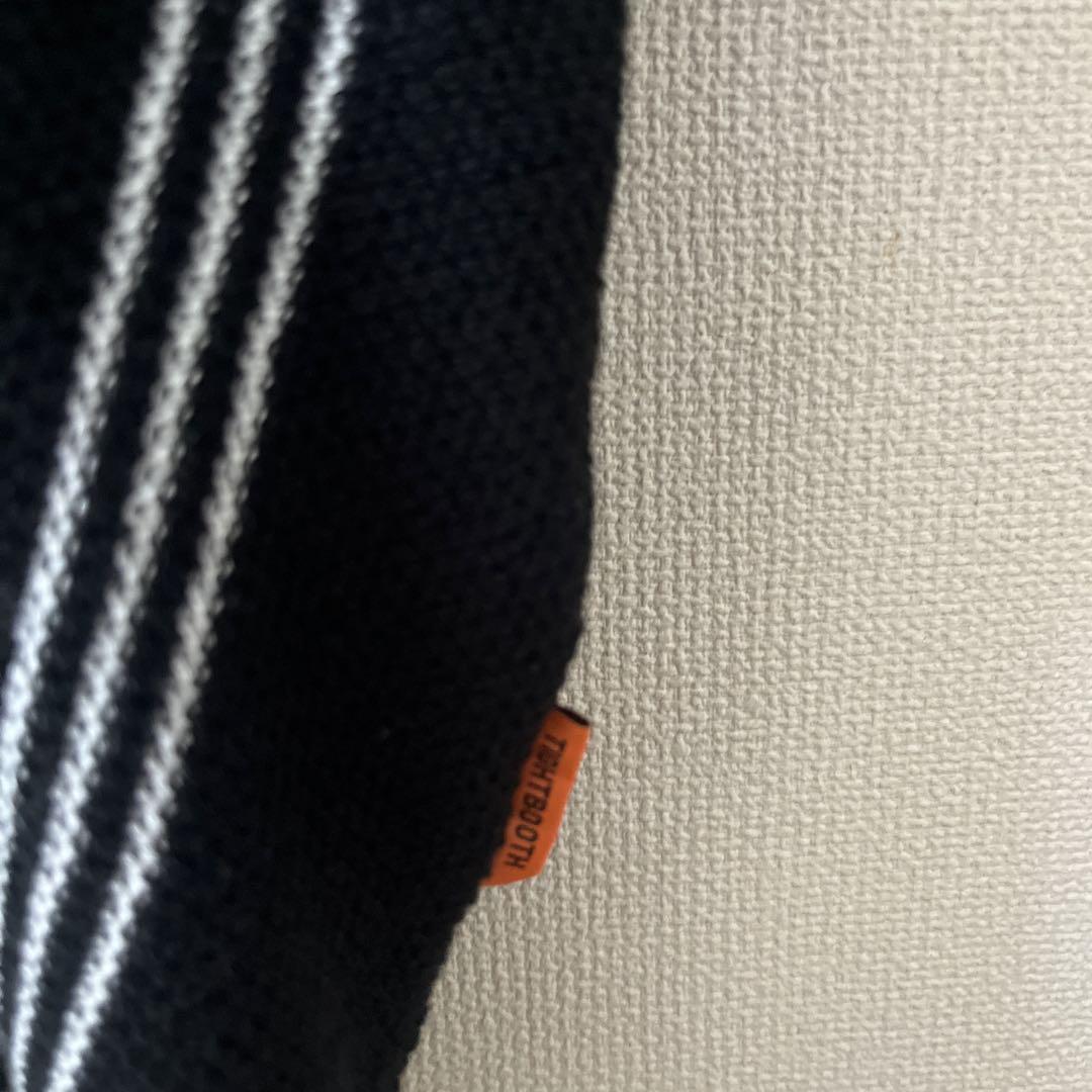 TIGHTBOOTH ストライプ ニットポロシャツ M 24SS