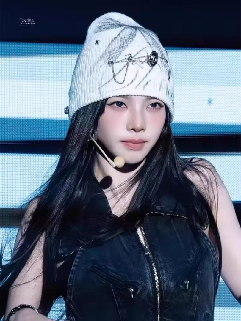 フェアリーグランジ　ニット帽　白　ホワイト　y2k y3k リボン　ビーニー