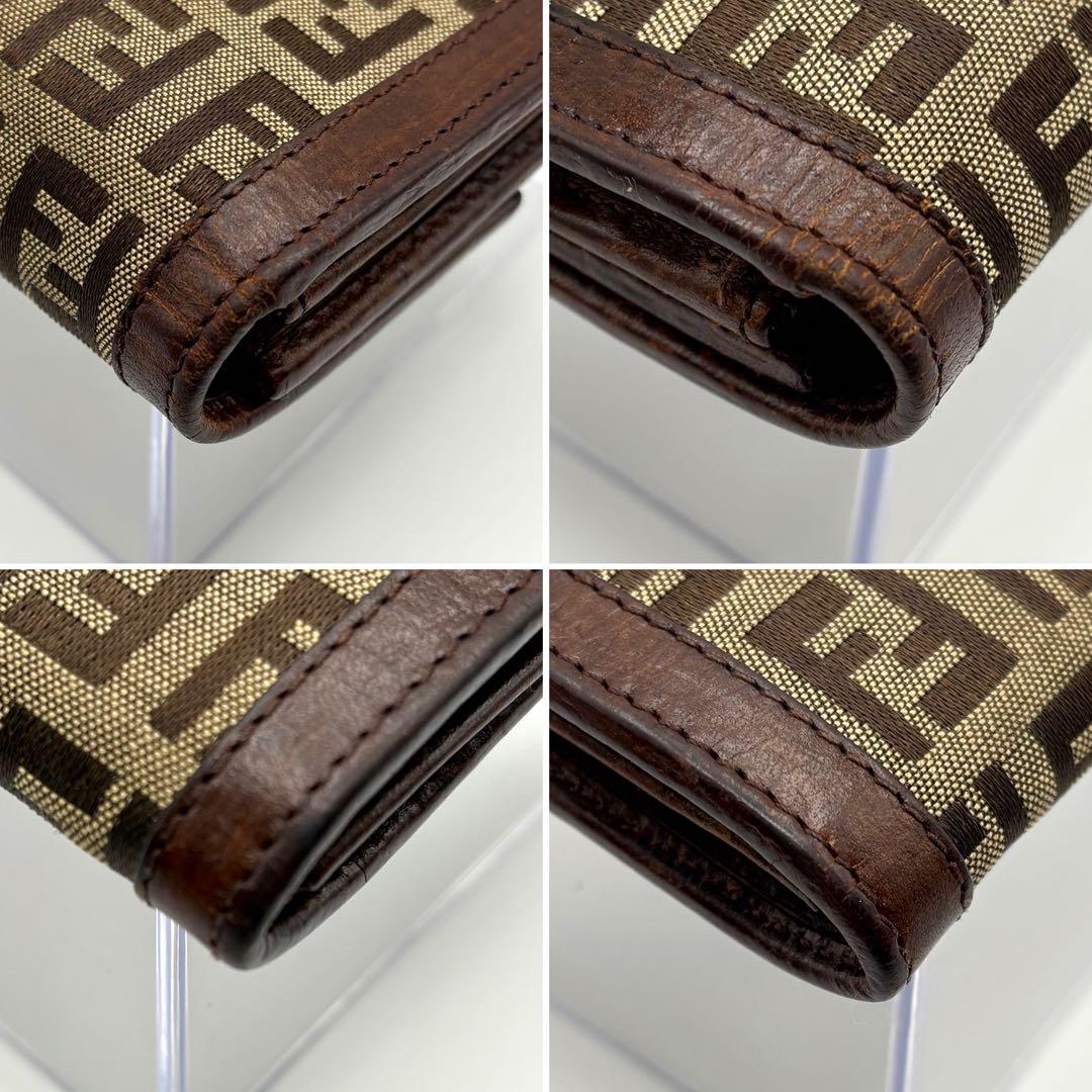 FENDI フェンディ 長財布 二つ折り ズッキーノ ロングウォレット ゴールド