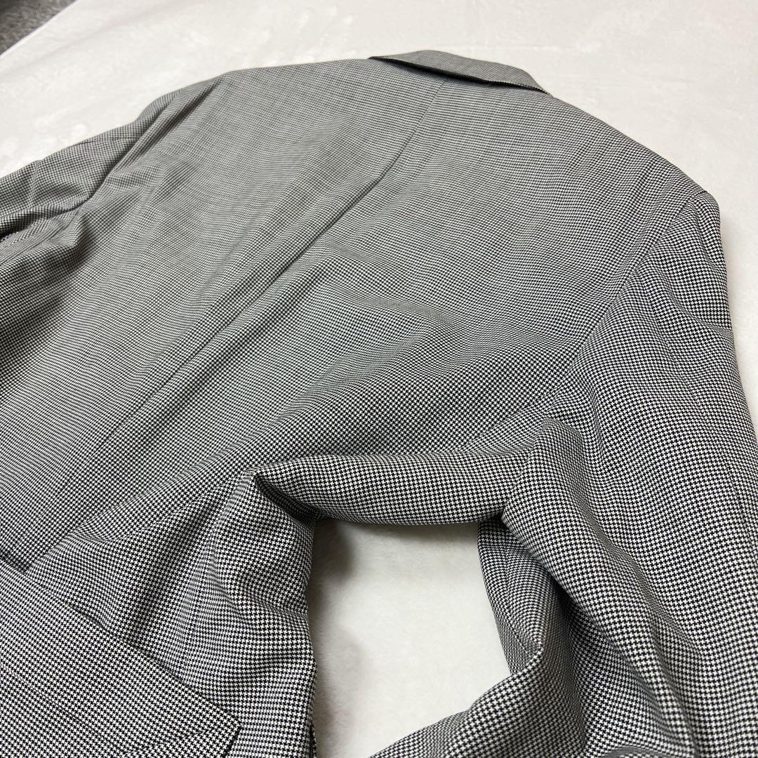 【美品】 ポールスチュアート スーツ シングル 千鳥格子 グレー XL 大きめ