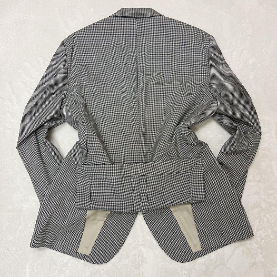 【美品】 ポールスチュアート スーツ シングル 千鳥格子 グレー XL 大きめ