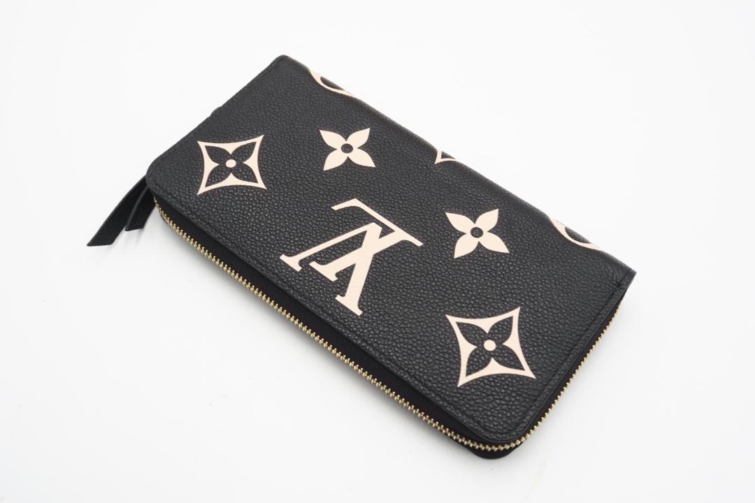 LOUIS VUITTON ラウンドファスナー長財布 アンプラント バイカラー