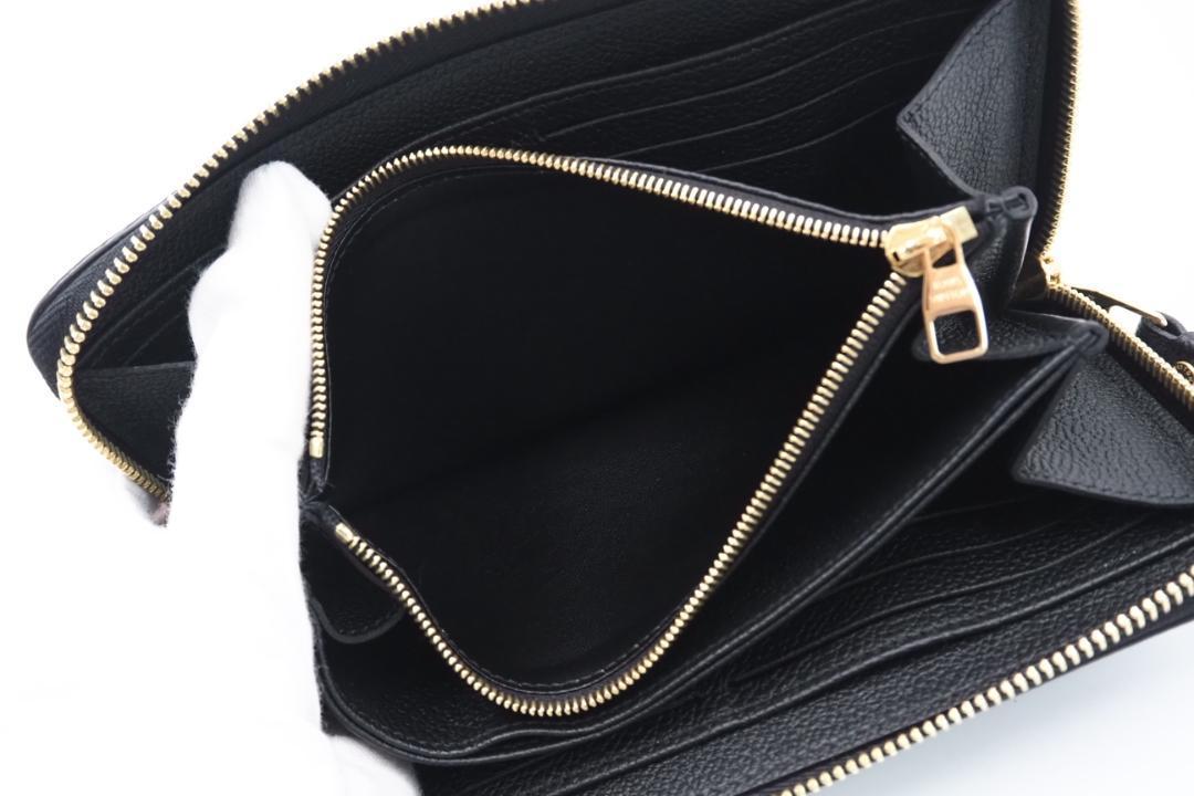 LOUIS VUITTON ラウンドファスナー長財布 アンプラント バイカラー