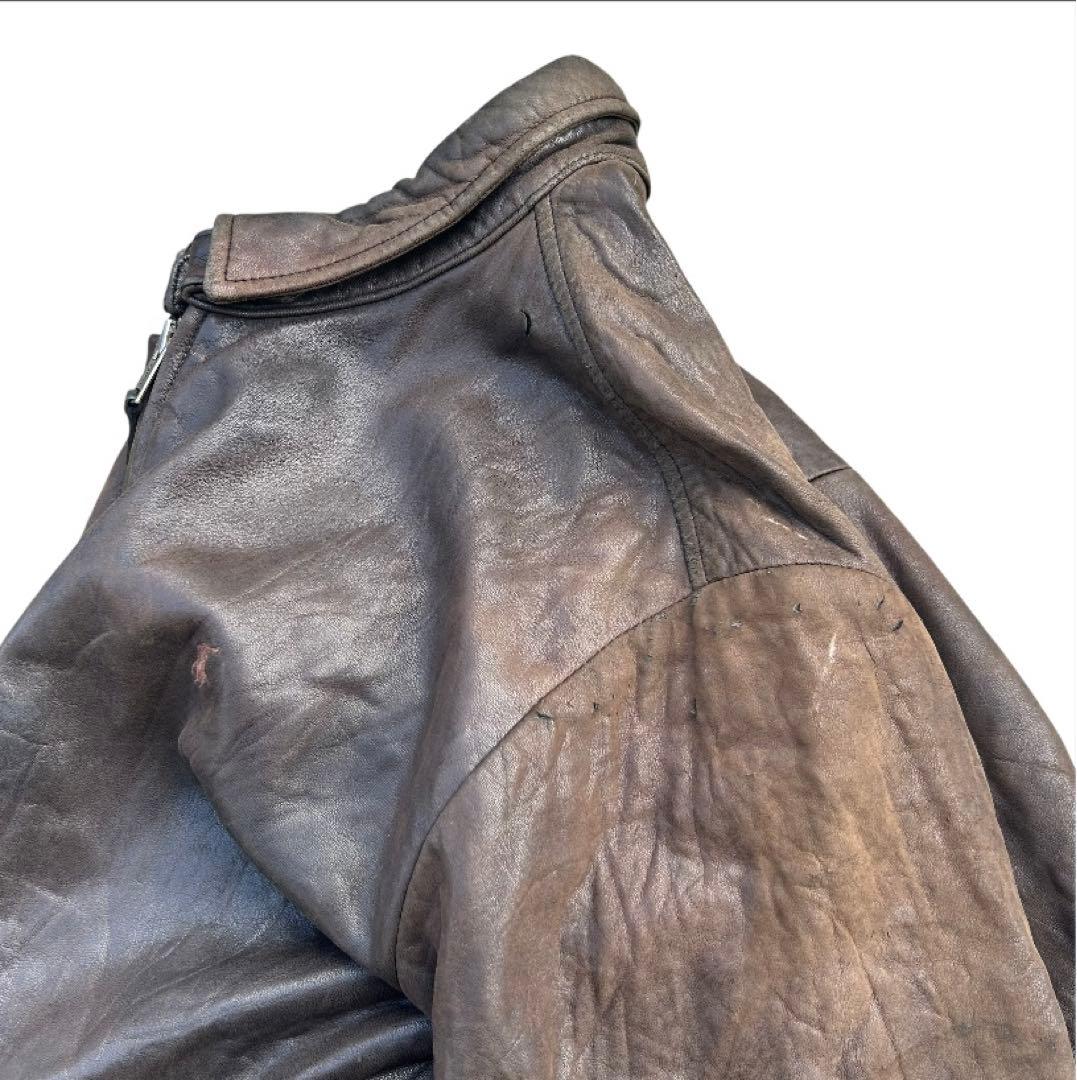 Polo Ralph Lauren ブラウンスウィングトップレザー ジャケット