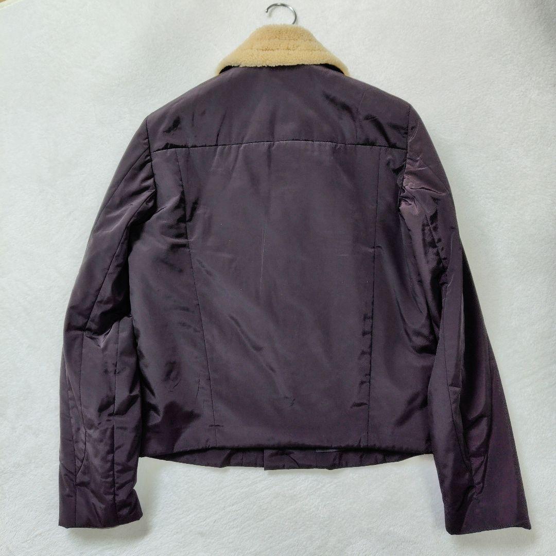 極美品　リアルムートン　ポールスミス　ラム レザー　総柄　クラゲ　ブルゾン　L