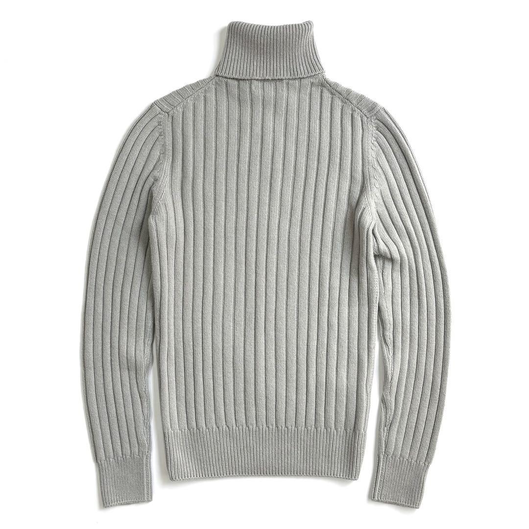 未使用 HERMES カシミヤ100% タートルネックセーター XS グレー