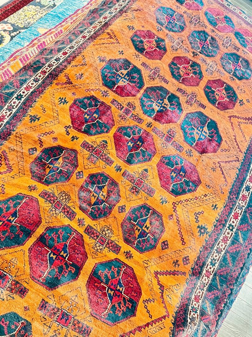 ウールラグ 147cmx307cm目立った傷や汚れなし