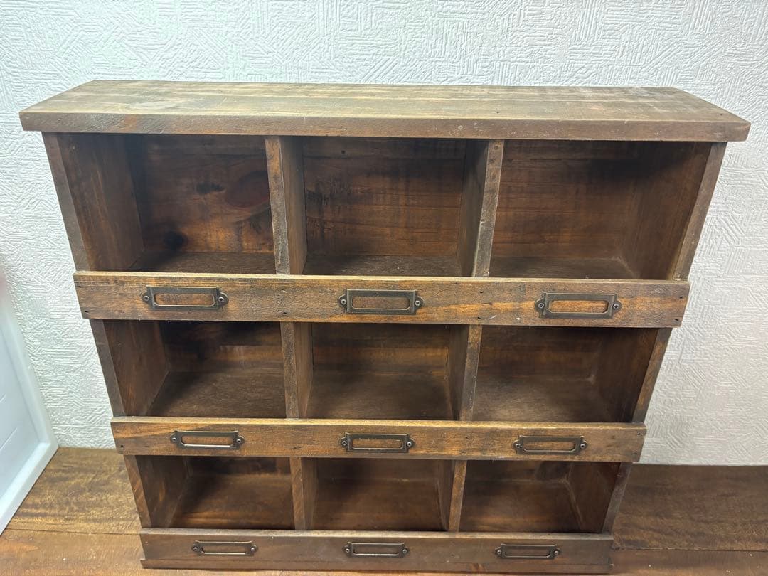 ピジョンホールシェルフ アンティーク レトロ 飾り棚 スパイスラック傷や汚れあり MARWIL-DEMENAGEMENTS_CH