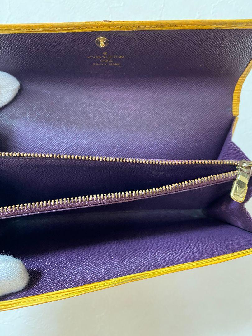 美品！ルイヴィトンLOUISVUITTONエピ長財布イエロー